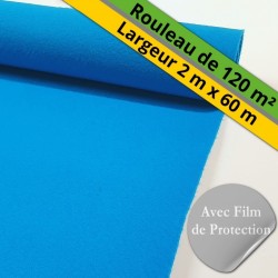 moquette événementielle en grande largeur bleu turquoise