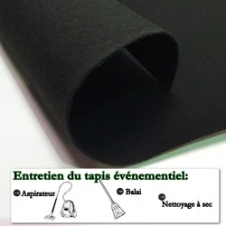 tapis pour décoration événementielle noir