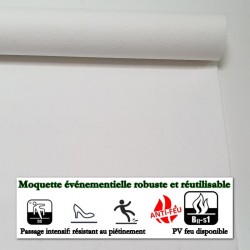tapis blanc décoration événementielle