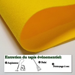 tapis de stand expo jaune citron