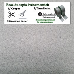 couper de la moquette de stand