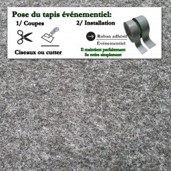 tapis de stand expo anthracite