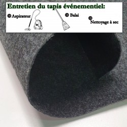 tapis de cérémonie personnalisé anthracite