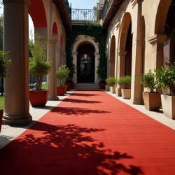 moquette événementielle rouge extérieur