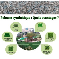 aspirateur gazon synthétique plot