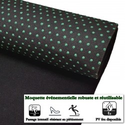 tapis événementiel spécial extérieur noir