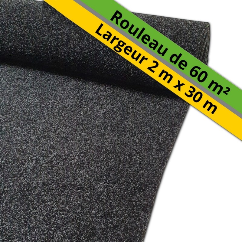 moquette extérieur grande largeur anthracite pas chère