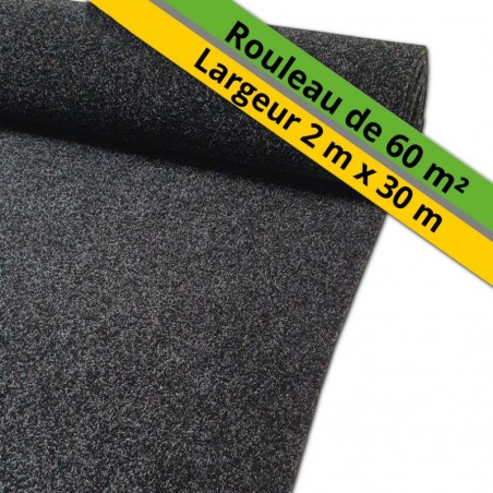 moquette extérieur grande largeur anthracite pas chère