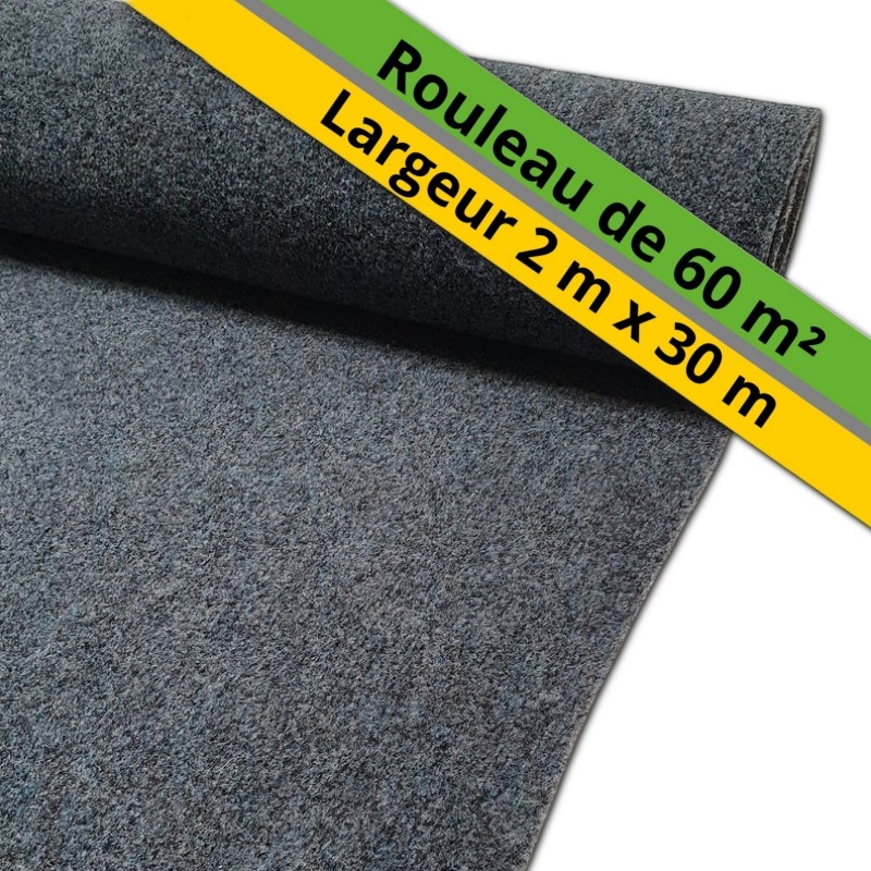 moquette extérieur grande largeur grise