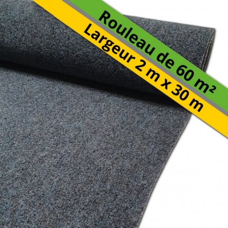 moquette extérieur grande largeur grise
