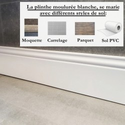 peindre une plinthe bois blanche