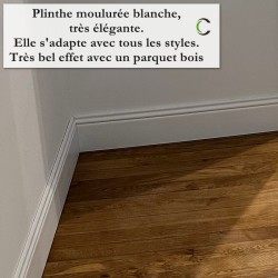 poser des plinthes moulurées blanches