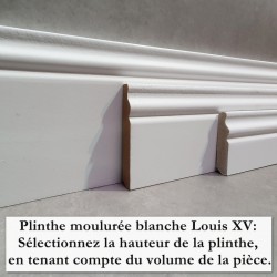 comment couper des plinthes moulurées blanches en bois massif