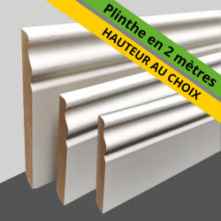 comment poser des plinthes bois massif moulurées blanches