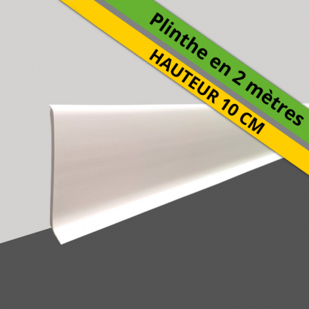 plinthe blanche pvc en hauteur 10 cm
