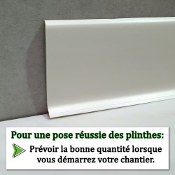 plinthe flexible blanche