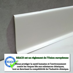 plinthe pvc blanc souple