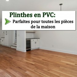 plinthe blanche en PVC pour cuisine