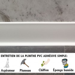 plinthe blanche auto-adhésive