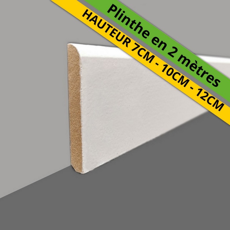 biseauter plinthe bois massif blanche