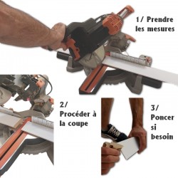 surplinthe de recouvrement bois massif blanc