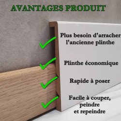 coller surplinthe bois sur plinthe carrelage