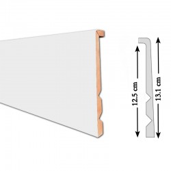 surplinthe à recouvrement bois massif
