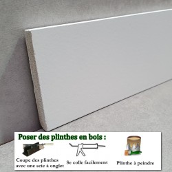 plinthe bois massif à peindre​