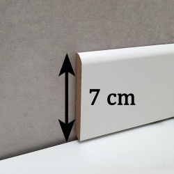 plinthe bois massif blanc 7 cm
