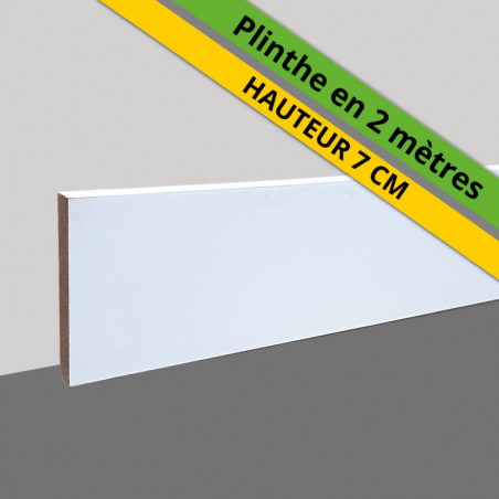 achat plinthe bois massif blanche 7 cm