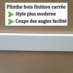 plinthe bois massif finition carrée