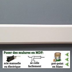 Choisir des moulures en bois MDF
