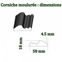 corniche et moulure en bois blanche