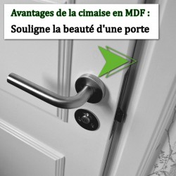 chambranle de porte blanc en bois