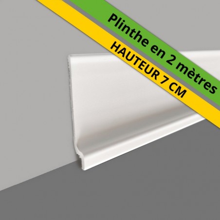 Plinthe souple en PVC blanche