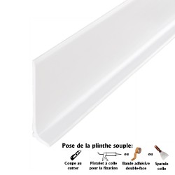 plinthe PVC blanc