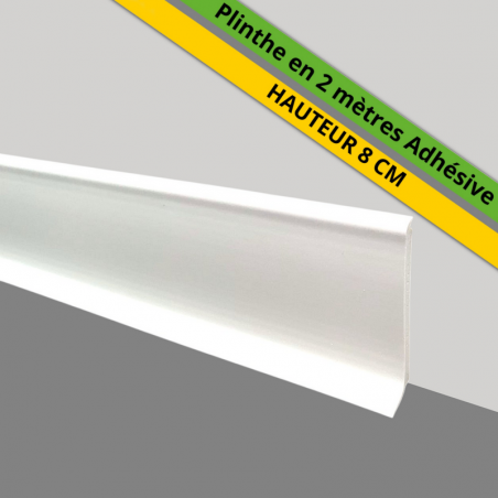 plinthe blanche en PVC adhésive