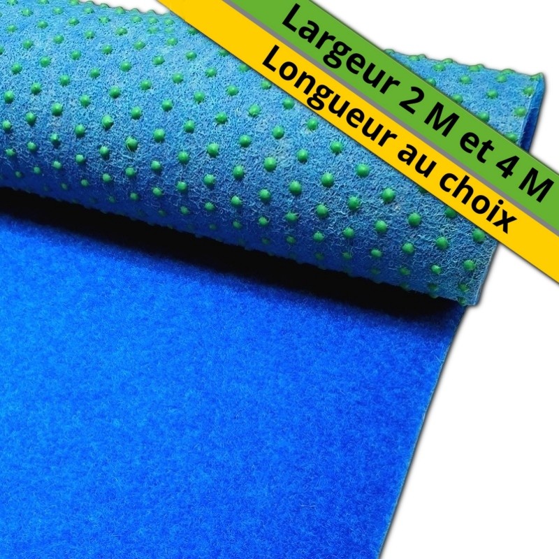 gazon synthétique pas cher bleu