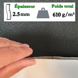 moquette événementielle noire grande largeur