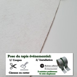 moquette événementielle pas chère blanche