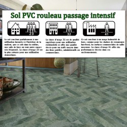 sol PVC rouleau salle de bain
