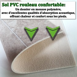 revêtement de sol salle de bain en PVC