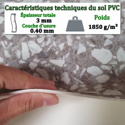revêtement de sol salle de bain PVC