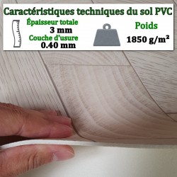 revêtement de sol salle de bain PVC