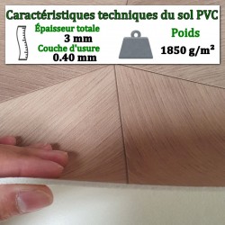 revêtement de sol salle de bain PVC