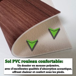 sol PVC résistant à l'humidité