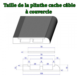 quelle plinthe pour cacher des fils électriques ?