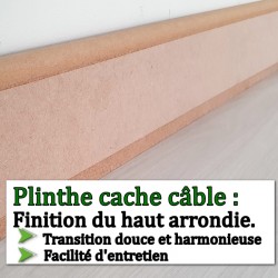 existe t-il des plinthes bois cache câble à peindre ?