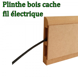 comment assurer la sécurité des câbles dans une plinthe bois ?