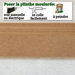 comment poser des plinthes moulurées facilement